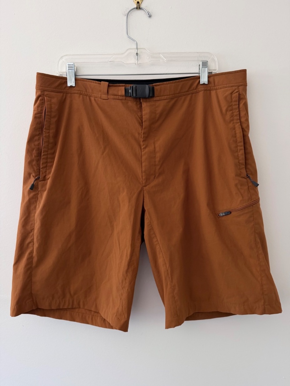 Montbell O.D. Shorts Pockets Lightweight Snap Zip fly with Buckle Hiking Outdoor